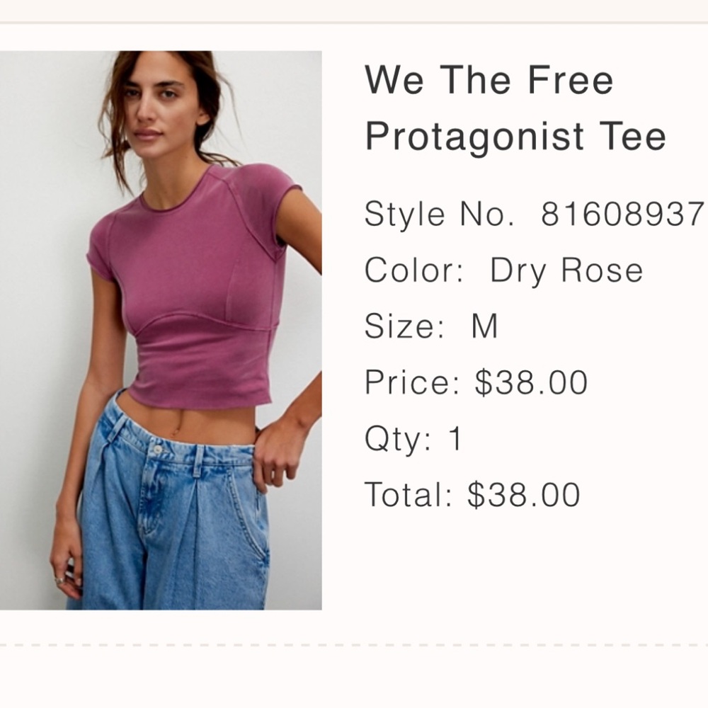 We The Free Protagonist Tee in Dry Rose